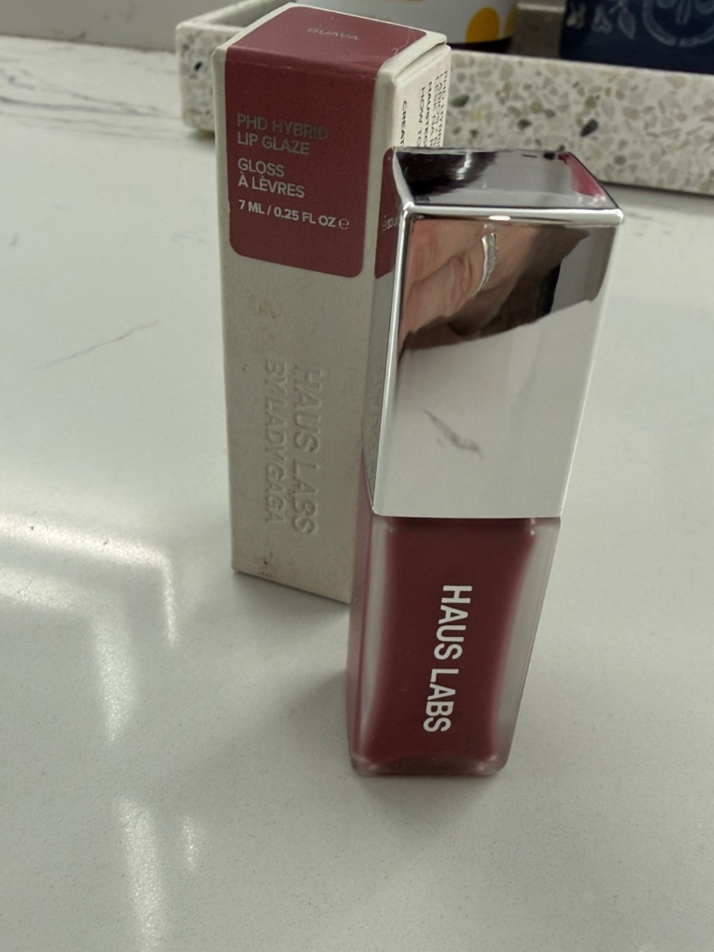 HAUS LABS PhD Hybrid Lip Glaze Gloss-Guava 7ml NIB High Shine Hydrating - Picture 2 of 10